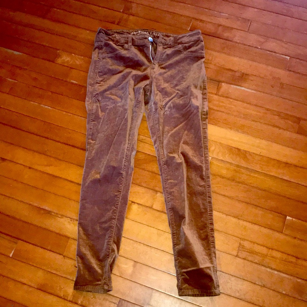 American Eagle Velvet Skinnies